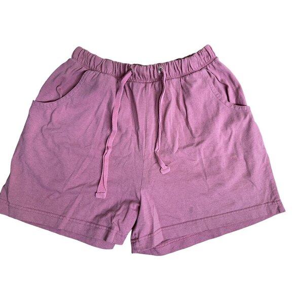 Stefano Basics Womens Pink Elastic Waist Drawstring Shorts Size M - Picture 1 of 3